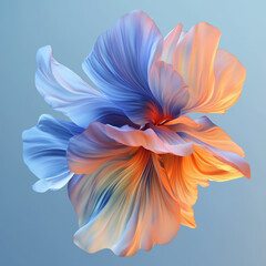 Obraz premium red and blue flower