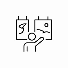 gallery show icon sign vector