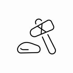 mining tools icon sign vector