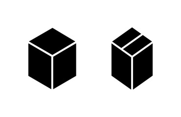 Box icon vector illustration. box sign and symbol, parcel, package