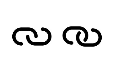 Link icon vector illustration. Hyperlink chain sign and symbol