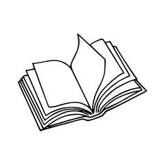 open book vector illustration