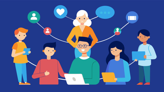 Rekindling Relationships Virtual family gatherings can provide a platform for family members who have lost touch to reconnect and rekindle relationships fostering a sense of unity. Vector illustration