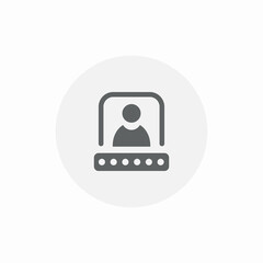 account passcode icon sign vector