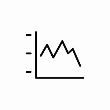 statistics graph icon sign vector