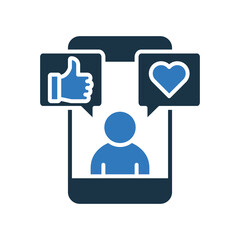 Social Media mixed color icon