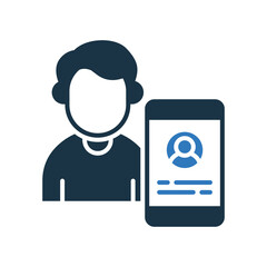 User mixed color icon