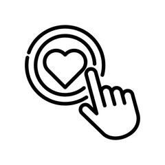 Like Button line icon