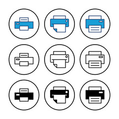 Obraz premium Print icon vector. printer icon vector.