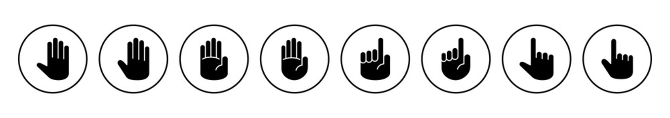 Fototapeta premium Hand icon vector. hand vector icon, palm