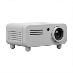 Fototapeta premium Projector 3D Rendering Icon on White Background