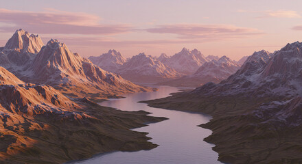 sunrise over the mountains