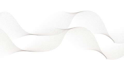 Abstract wave element for design. Digital frequency track equalizer. Stylized line art background. Vector illustration. Wave with lines created using blend tool. Curved wavy line, smooth stripe.