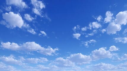 Fototapeta premium Blue Sky White Clouds Nature Background Scenic Image Summer Sky Clear Day
