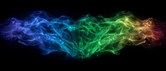 Fototapeta premium Abstract Colorful Smoke Swirl Background Design Element