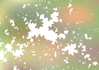 木漏れ日　グラデ　背景　秋