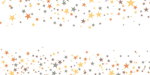 Color stars confetti background. Splash effect banner. Vector abstract illustration with blurred drops of rain for wallpaper, wrapping paper, backdrop, poster, card etc.