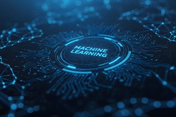 Machine Deep learning algorithms, AI, Automation and modern technology in business as concept. Artificial intelligence, Generated AI