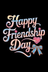 International Friendship Day Vector EPS Illustration with Typography Design