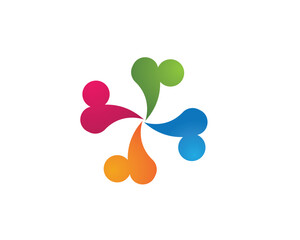 Obraz premium Community, network and social icon