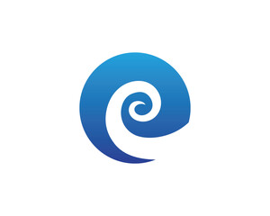 Water wave icon vector