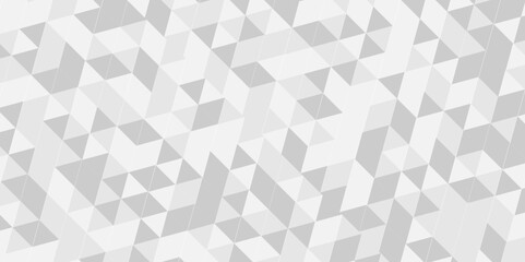 Vector geometric seamless white, gray cube square low polygon texture wallpaper. abstract surface creative diamond pattern corporate. white and gray polygon Mosaic triangle overlap texture background.