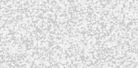 Vector geometric seamless white, gray cube square low polygon texture wallpaper. abstract surface creative diamond pattern corporate. white and gray polygon Mosaic triangle overlap texture background.