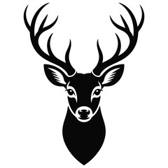 Fototapeta premium deer head silhouette