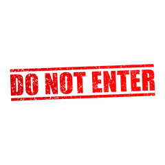 do not enter text stamp