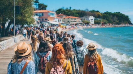 Group tours combine guided sightseeing and structured schedules, creating social and convenient travel opportunities.
