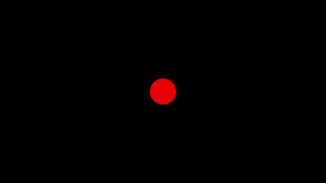 Seamless Looping Blinking Red Dot Animation on Transparent Background