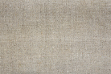 natural color folded linen serviette, texture background 
