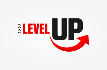 level up logo financial graphic