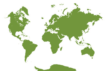 World Map, sign silhouette. World Map Globe. Vector Illustration isolated on transparent background.