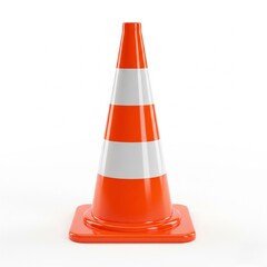 traffic cone isolated on white