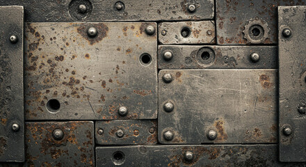 Fototapeta premium Rusty Metal Texture: Industrial Background Image