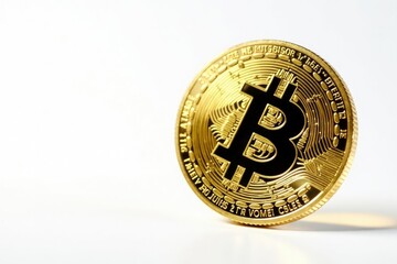 A spinning coin against a pure white backdrop , currency, isolated