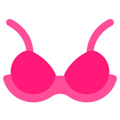Bra Flat Icon, Flat Design Style Icon Vector Illustration