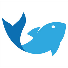 Fish logo design vector icon