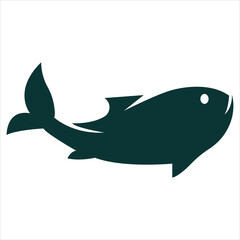 Fish logo design vector 