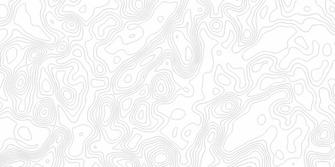 Vector geographic contour map. Topography map background. Black, white wave Seamless line. Topography relief. White wave paper curved reliefs abstract. Topographic map patterns, topography line map.	