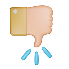 3D Dislike Emoji Icon