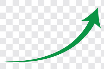 wavy curved Long arrow icon. long line arrow vector. flat style Arrow symbol. arrow on a transparent background. vector illustration. Green long arrow, curve green arrow icon vector for your apps, web