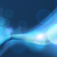 Blue abstract bokeh background blur