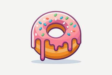 donut icing dripping sprinkled toppings