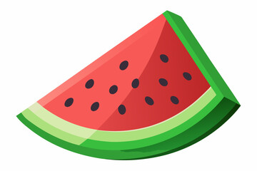 watermelon wedge visible seeds juicy
