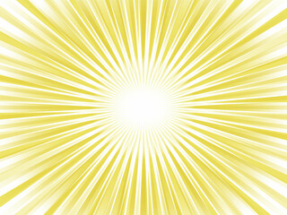 Obraz premium クリスタルなイメージで爆発する集中線背景_黄色