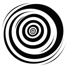 Fototapeta premium Spiral elements icon spiral design white vector