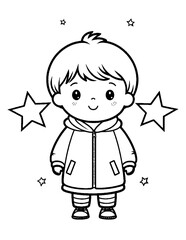 Black and White color pages for kids