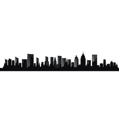 Naklejka premium City scape Silhouette silhouette city architecture vector